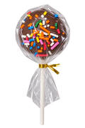 CHOCOLATE FUNFETTI cake pop