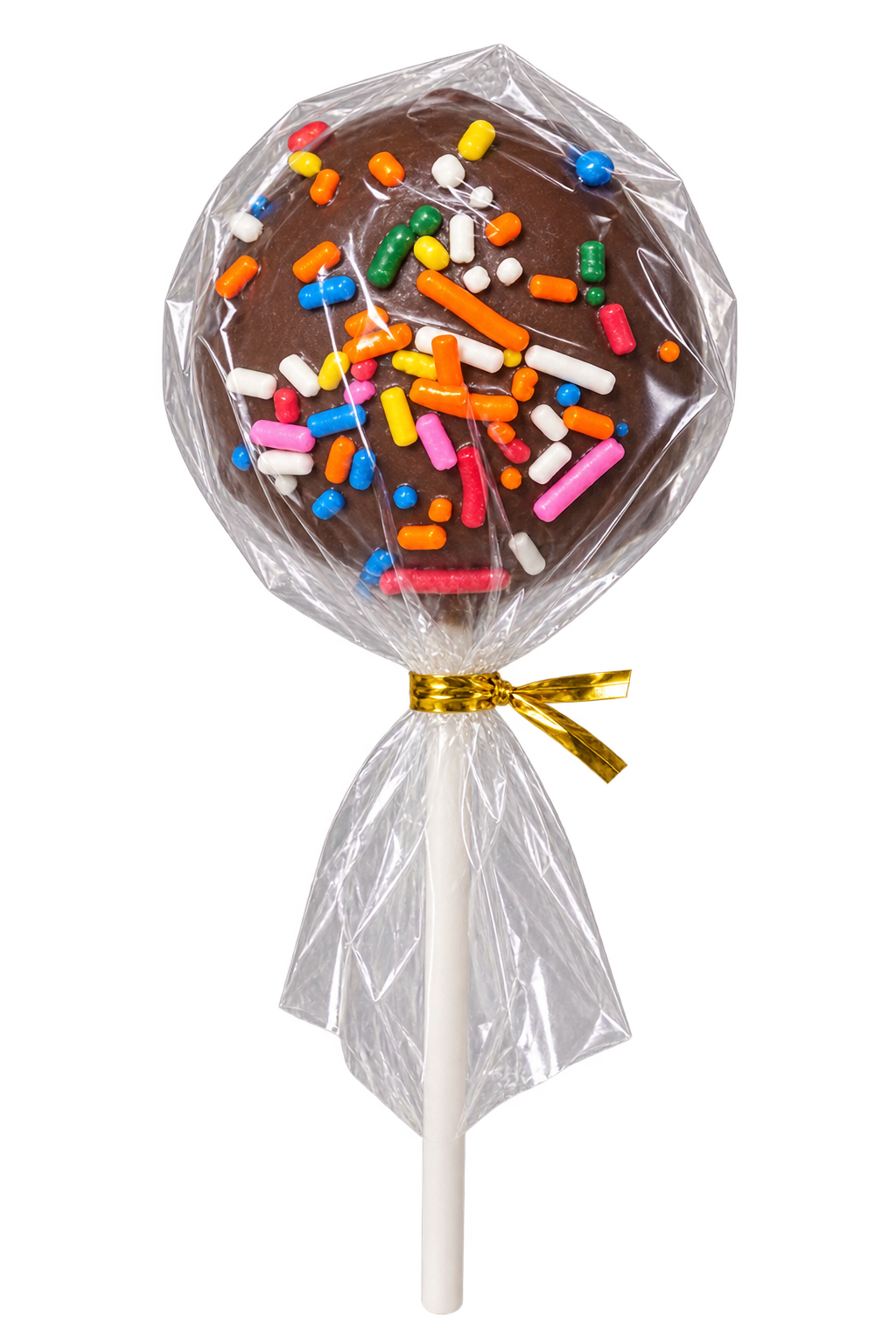 CHOCOLATE FUNFETTI cake pop
